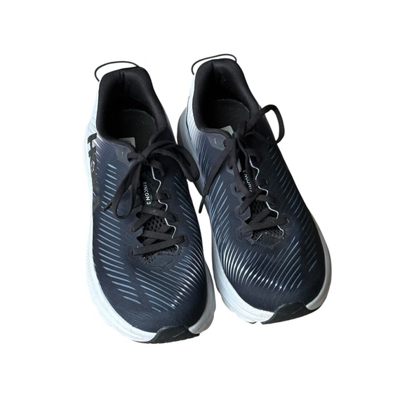 Hoka One One Womens Rincon 3 Black White Running Shoes Sneakers Size 8 - Picture 6 of 9
